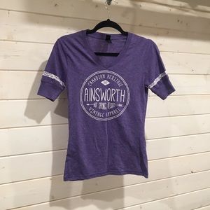 Inserts Hot Springs Resort Purple Graphic Tee